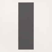 Black White Toile Floral Pattern Custom Name Yogamat (Achterkant)