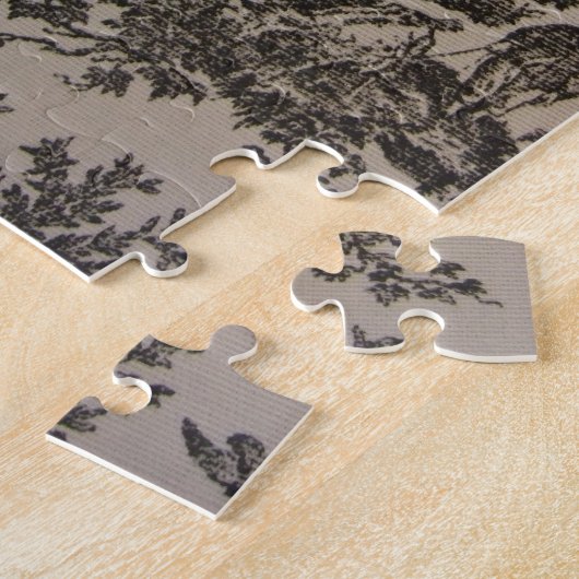 Black & White Toile Legpuzzel (Zijkant)