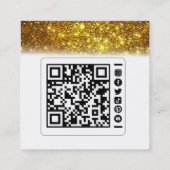 Black White Trainer Social Media Visitekaartje (Achterkant)