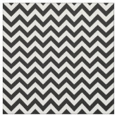 Black White Trendy Chevron Pattern Fabric Stof (Swatch)