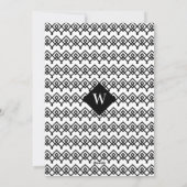 Black & White Trendy Nutkraker Fotokerstmis Feestdagenkaart (Achterkant)