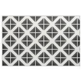 Black White Trendy Triangles Fabric Stof (Fat Quarter)