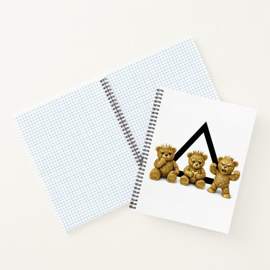 Black & White Triangle Design | Powerof3Brand Notitieboek (Binnen)