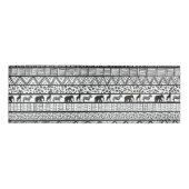 Black White Tribal African Pattern Naambadge (Voorkant)