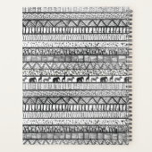 Black White Tribal African Pattern Planner (Achterkant)