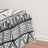 Black White Tribal African Pattern Tafelkleed (Voorbeeld)