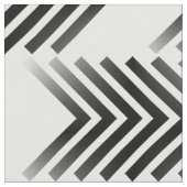 Black White Tribal Arrow Pattern Fabric Stof (Close Up)