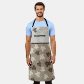 Black White Tribal Art Turtle Pattern Schort (Gedragen)