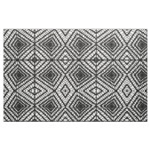 Black White Tribal Diamond Shapes African Pattern Stof (Fat Quarter)