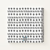 Black White Tribal Markings Bullet Journal Sketch Notitieboek (Achterkant)