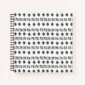 Black White Tribal Markings Bullet Journal Sketch Notitieboek (Voorkant)