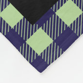 Black & White Tribal Wild Woodlands Green Pset Fleece Deken (Hoek)