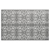 Black White Tropical Floral Damask Stof (Fat Quarter)