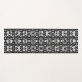 Black & White Unique Abstract Pattern Yogamat (Voorkant (horizontaal))