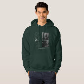 Black & White Urban Anzar Amazigh Mythology Hoodie (Voorkant volledig)