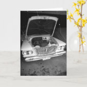 "Black & White Valiant with Snowflakes" Beterschap Kaart (Gele Bloem)