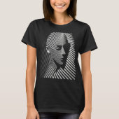 Black & White Venetian Vector Profile T-shirt (Voorkant)