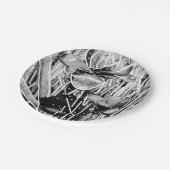 Black & White Verjaardag Onvergetelijk Papier Bord (Gekanteld)