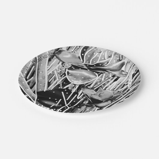 Black & White Verjaardag Onvergetelijk Papier Bord (Gekanteld)