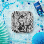 Black & White Verjaardag Onvergetelijk Papier Bord (Feest)