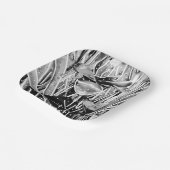 Black & White Verjaardag Onvergetelijk Papier Bord (Gebogen)