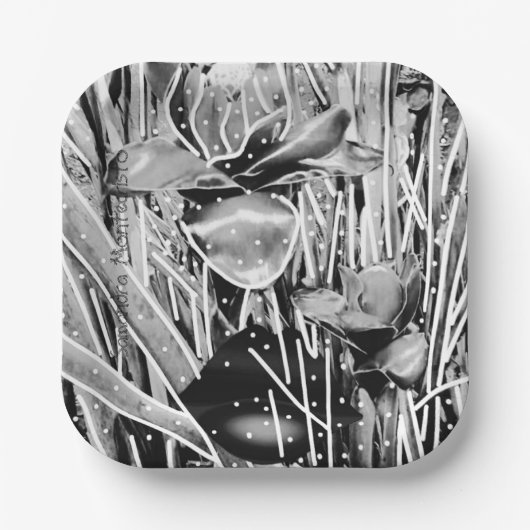 Black & White Verjaardag Onvergetelijk Papier Bord (Voorkant)