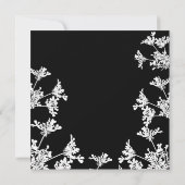Black & White viering van het leven aankondiging (Achterkant)