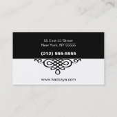 Black White Visitekaartje BW 1 Kadsaya Retail (Achterkant)