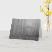 "Black & White Wagon Wheel"-reiskaart Kaart (Gele Bloem)