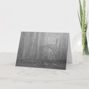 "Black & White Wagon Wheel"-reiskaart Kaart