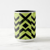 Black White Wasabi Geometric Sharp Art Mok (Midden)