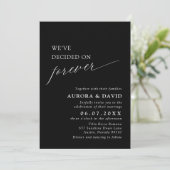 Black & White: We hebben besloten voor altijd te t Kaart (Staand voorkant)