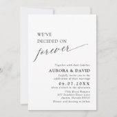 Black & White: We hebben besloten voor altijd te t Kaart (Voorkant)