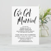 Black & White We hebben een gehuwde Typografie Par Kaart (Staand voorkant)