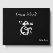 Black White Wedding Gastenboek (Voorkant)