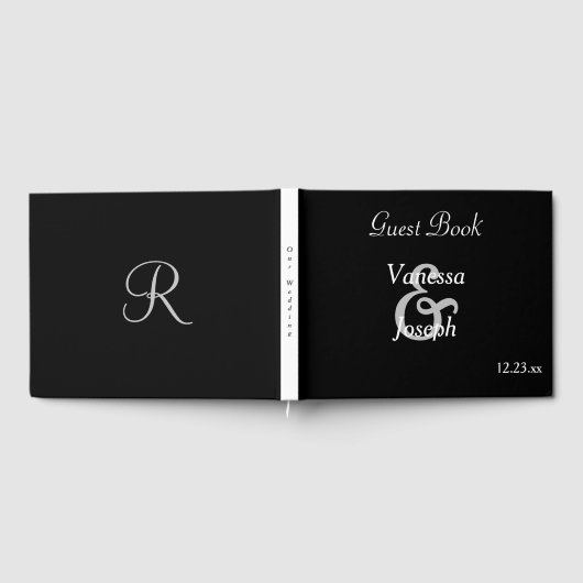Black White Wedding Gastenboek (Volledig)