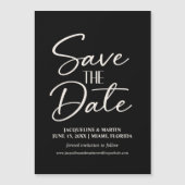 Black White Wedding Hand-lettered Cursive Website (Voorkant)