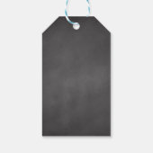 Black White Wedding Mason Jar Chalkboard Cadeaulabel (Achterkant)