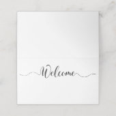 Black & White Wedding Place Cards Plaatskaartje (Buitenkant ongevouwen)