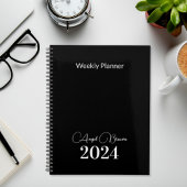 Black & White Weekly Maandelijkse Business Planner
