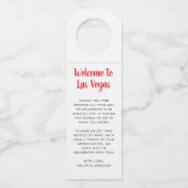 Black White Welkom in Las Vegas Dank u Flessenhanger (Voorkant)