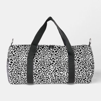 Black & white wild animal print. Snow Leopard Prin Plunjezak