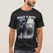 Black & white wild hearts t-shirt (Voorkant)