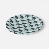 Black White Winter Forest Beer Papieren Bordje (Gekanteld)