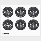 Black & White Witchy Apothecary Candle Label (Vel)
