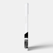 Black & White Wolf Howling bij Moon Case-Mate iPhone Case (Achterkant / Rechts)