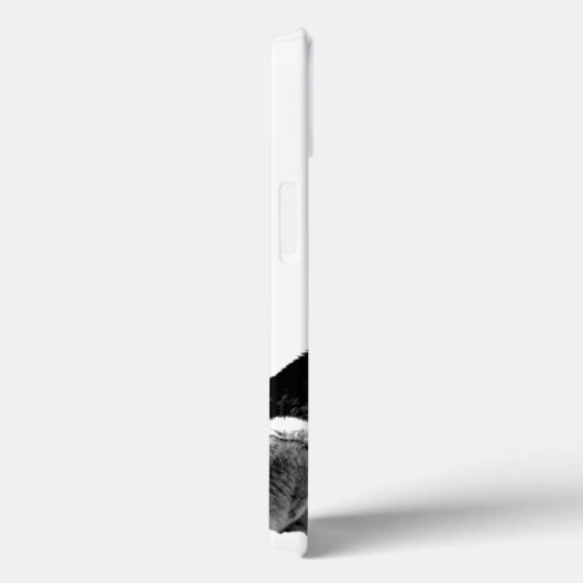 Black & White Wolf Howling bij Moon Case-Mate iPhone Case (Achterkant / Rechts)