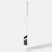 Black & White Wolf Howling bij Moon Case-Mate iPhone Case (Achterkant / Rechts)