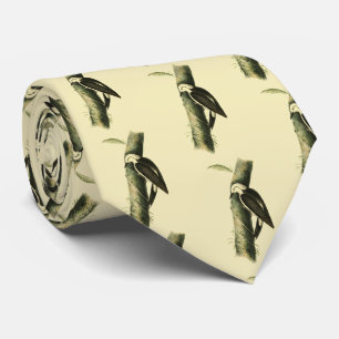 Black & White Woodpecker Stropdas