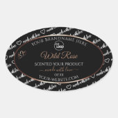 Black White Word Art Product Labels Logo Gold (Voorkant)